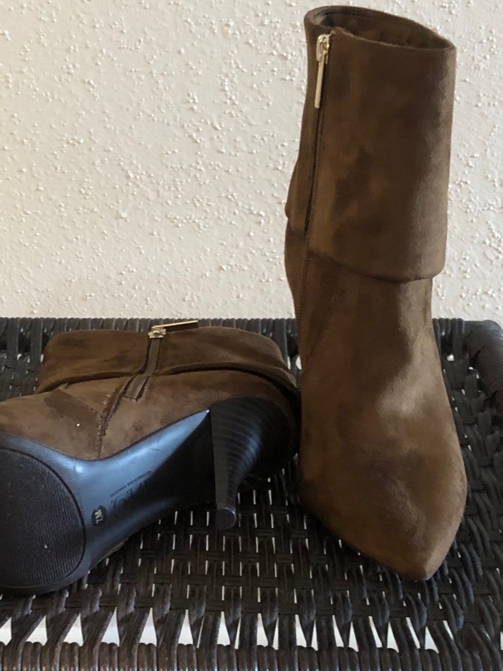 INC Brown Suede Booties